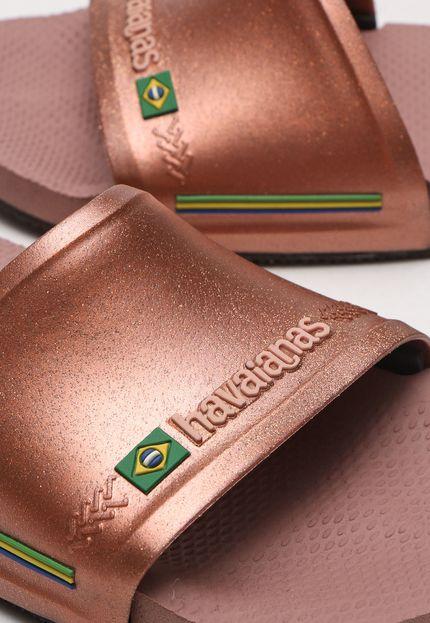 Sandália Havaianas Slide Rosê