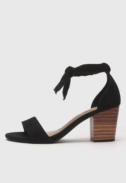 Sandália Salto Amadeirado