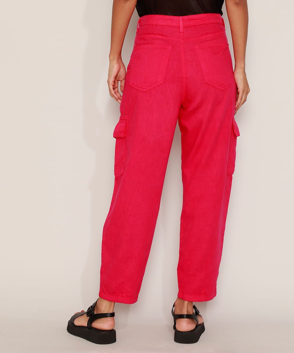 Calça Bag Cargo Cintura Alta