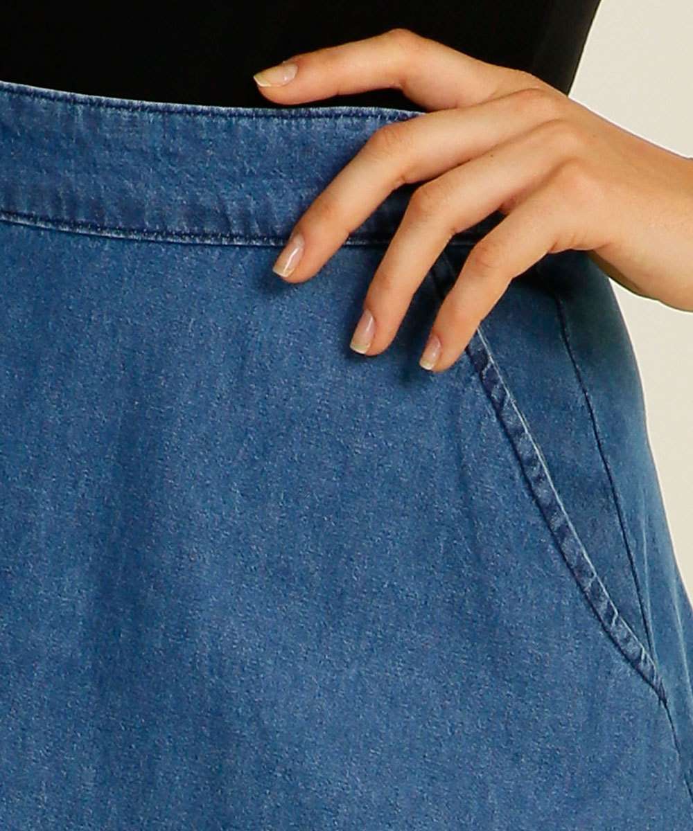 Saia Jeans Midi