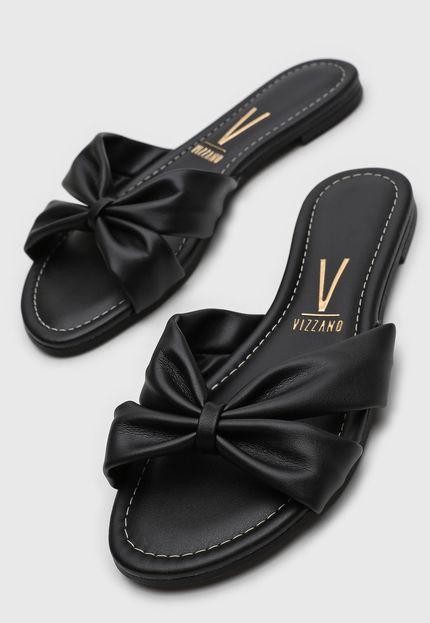 Rasteirinha Tiras Preta