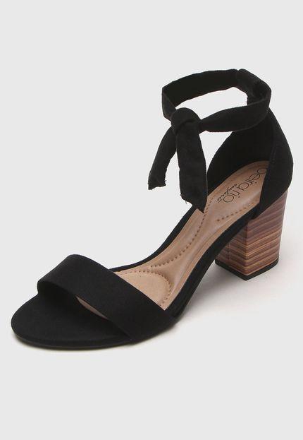 Sandália Salto Amadeirado