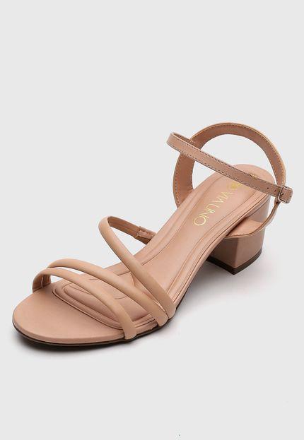 Sandália Via Uno Tiras Laranja