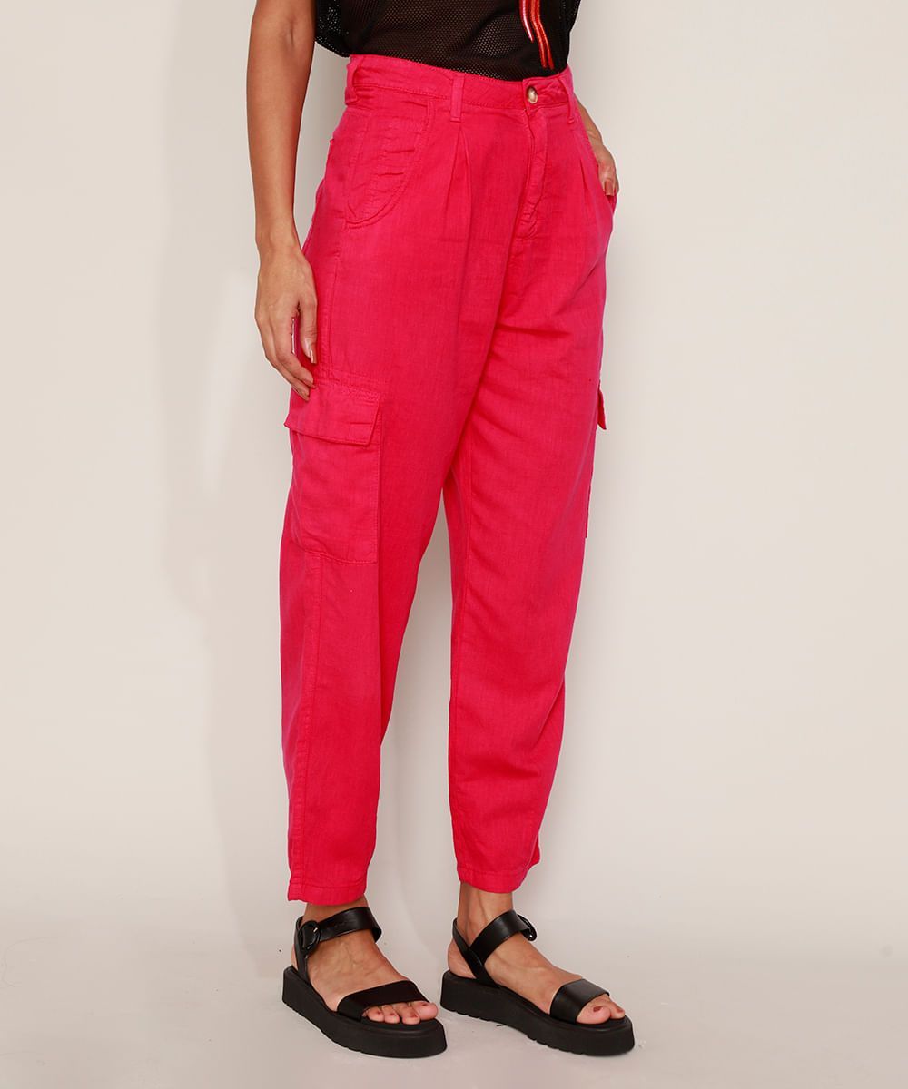 Calça Bag Cargo Cintura Alta