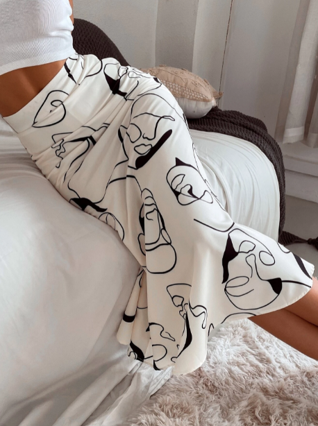 Saia de impressão gráfica abstrata