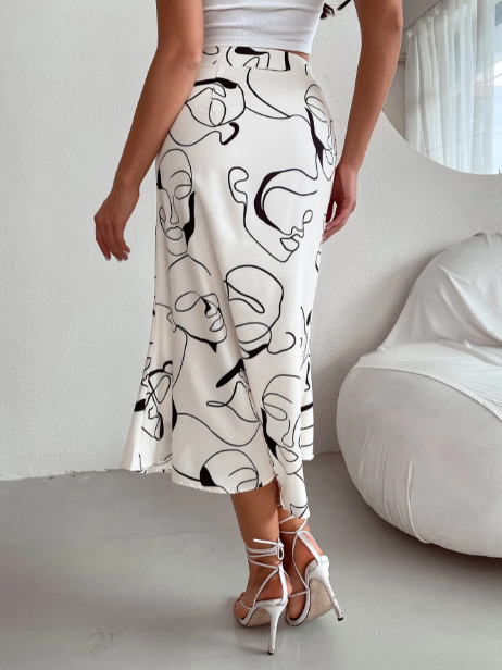 Saia de impressão gráfica abstrata