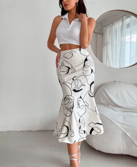 Saia de impressão gráfica abstrata