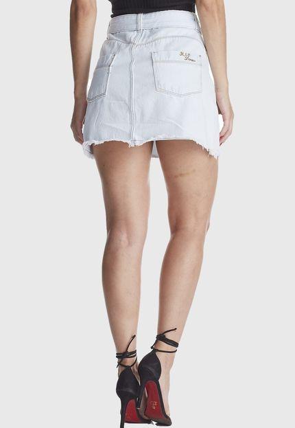 Saia Jeans Delave com Cinto