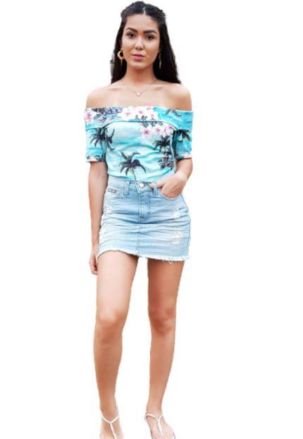 Saia Jeans Faro Reta