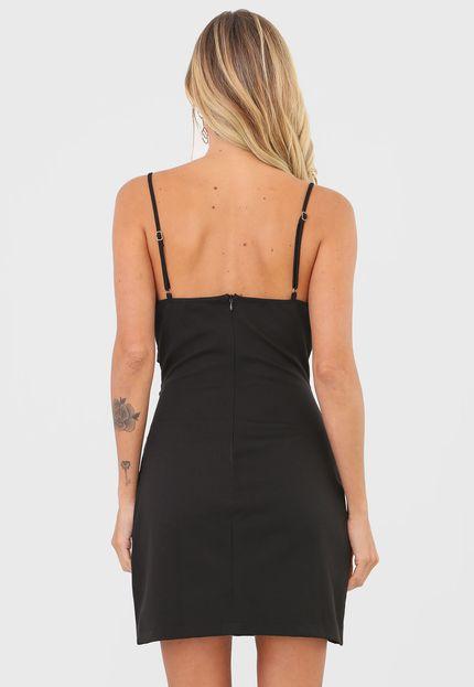 Vestido Curto Alça de Corrente